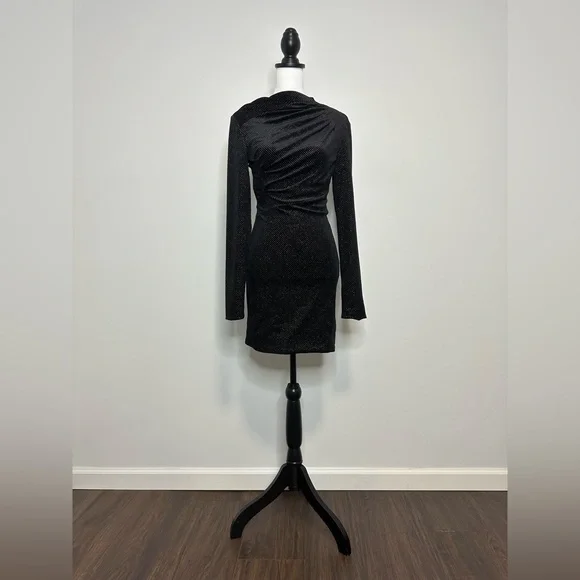 RTA Angel Dust Metallic Velvet Bodycon Dress - Picture 6 of 11